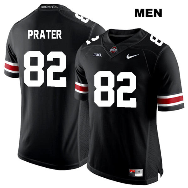 Ohio State Buckeyes Men's Garyn Prater #82 White Number Black Authentic Nike College NCAA Stitched Football Jersey WZ19D48CF